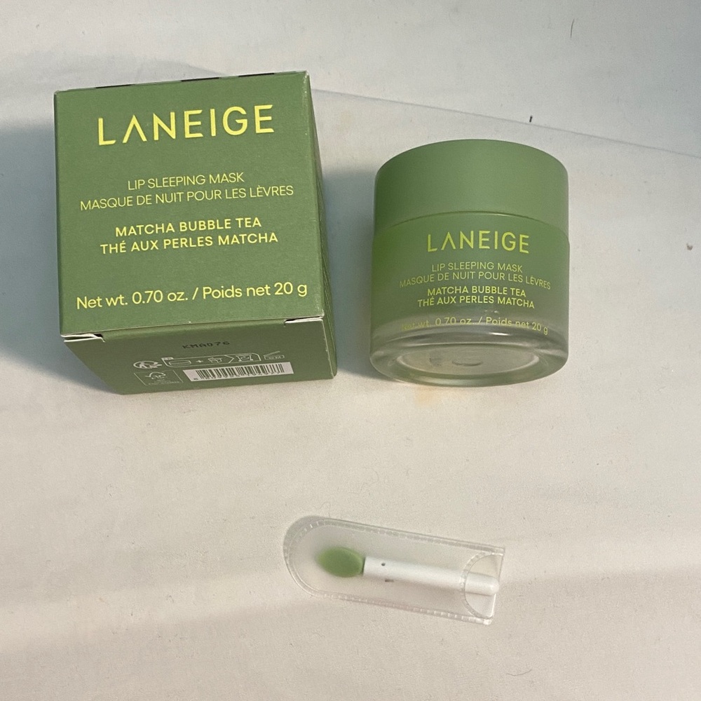 LANEIGE Matcha Bubble Tea Lip Sleeping Mask - Olive Green